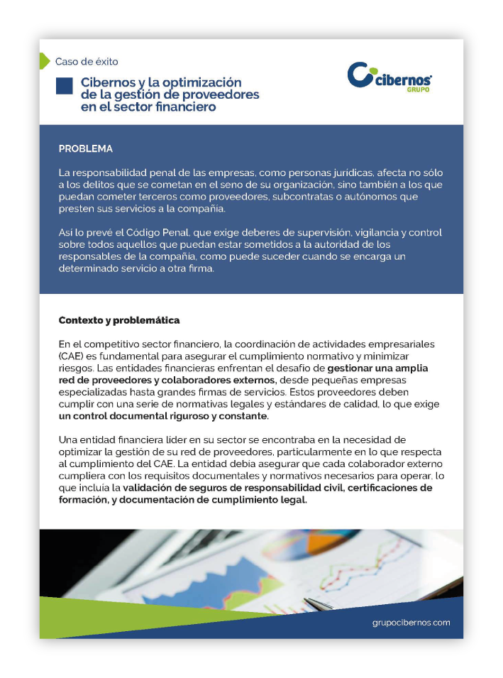 Portada: Gestión de Proveedores en el Sector Financiero